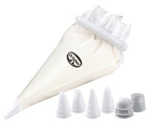 Piping Bag Set disposable with 4 Nozzles