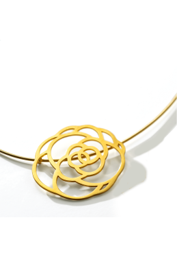 Rose single Pendant, 18 Carat Gold